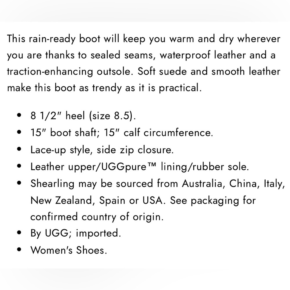 UGG Elsa Leather Boots - Picture 10 of 10